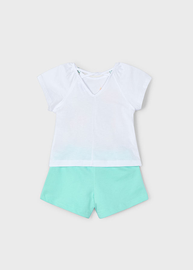 Mayoral Set T-Shirt mit Shorts - Sommermotiv