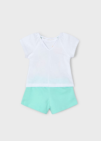 Mayoral Set T-Shirt mit Shorts - Sommermotiv