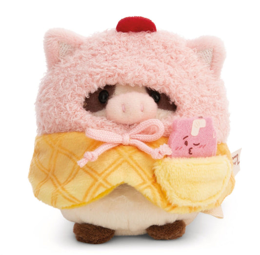 NICI mymochi Mini-Plüschtier Kuh Moona im Softeis-Kostüm