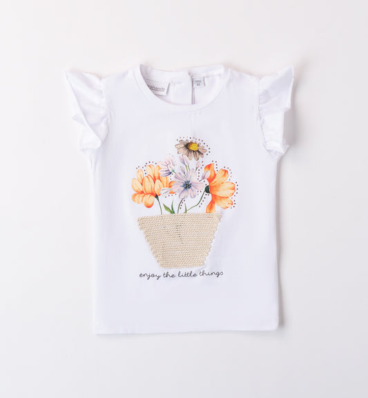 Sarabanda T-Shirt mit Blumenmotiv