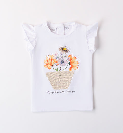 Sarabanda T-Shirt mit Blumenmotiv