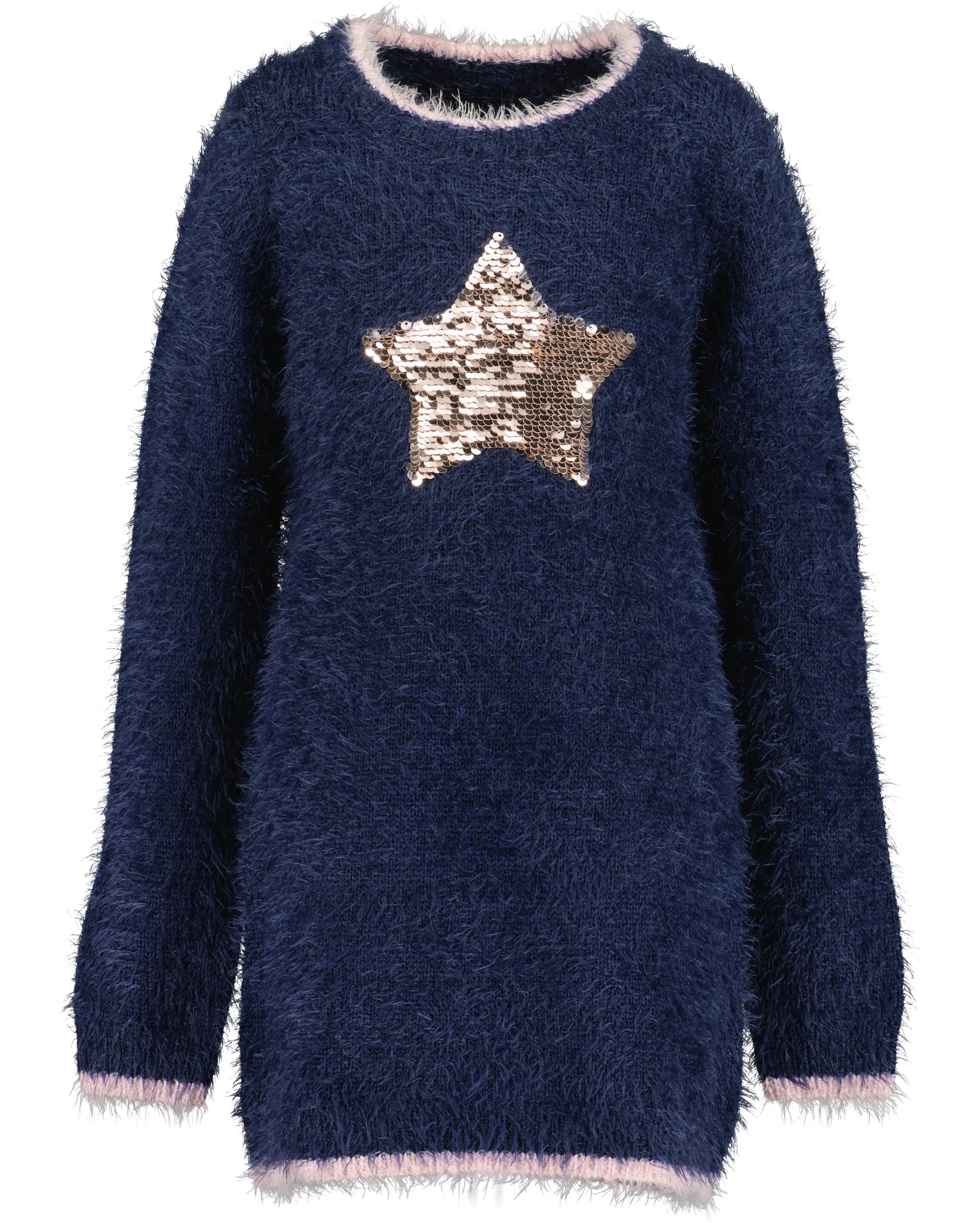 Blue Seven Kleid für Mädchen mit Stern-Wendepailletten - Glanzvoll - Kleid - Blue Seven