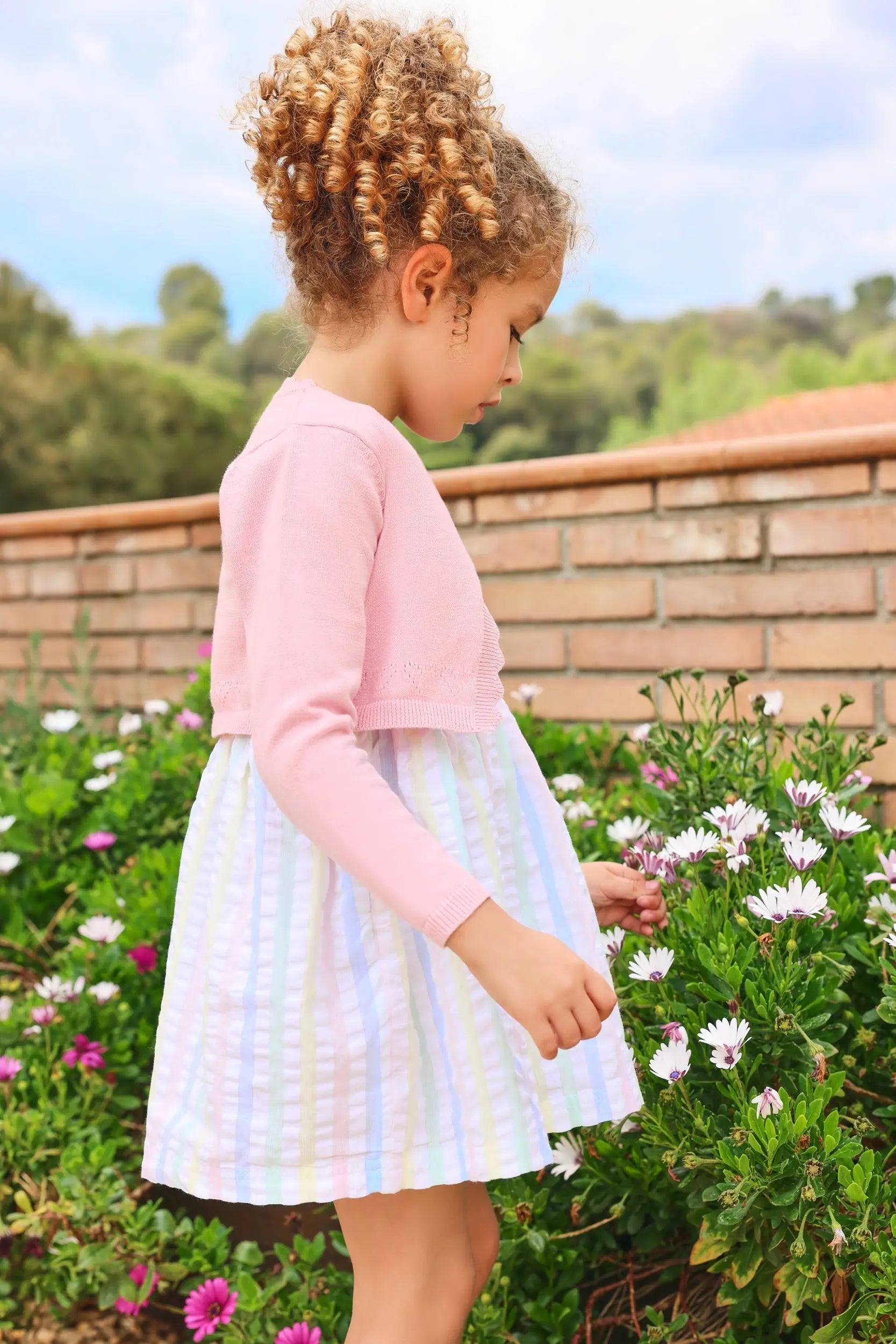 Blue Seven Kleid mit bunten Streifen - Kleid - Blue Seven