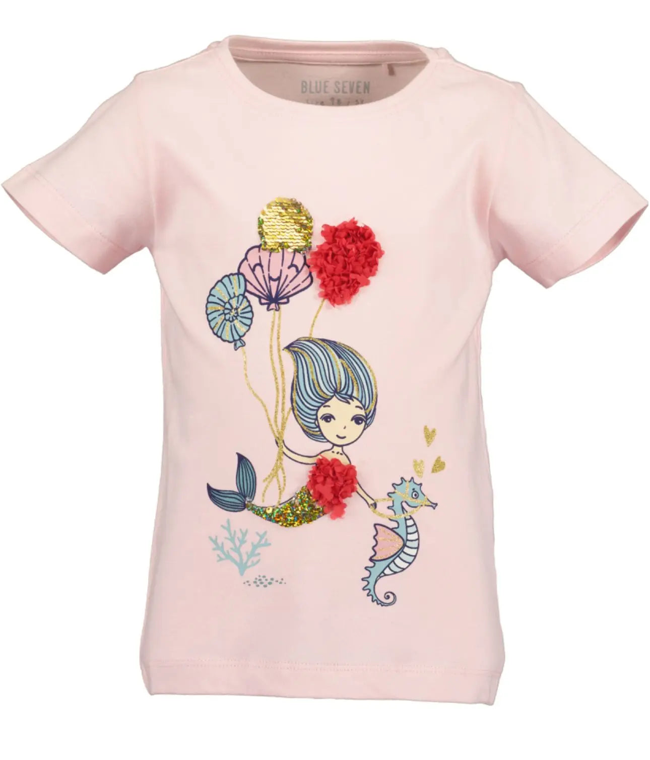 Blue Seven T-Shirt - Meerjungfrau in rosa Mokkini Kindermode