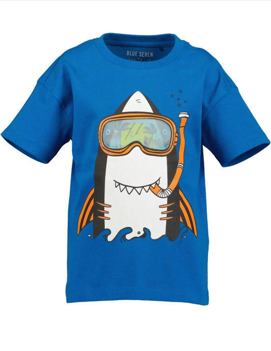 Blue Seven T-Shirt - Sharky Mokkini Kindermode
