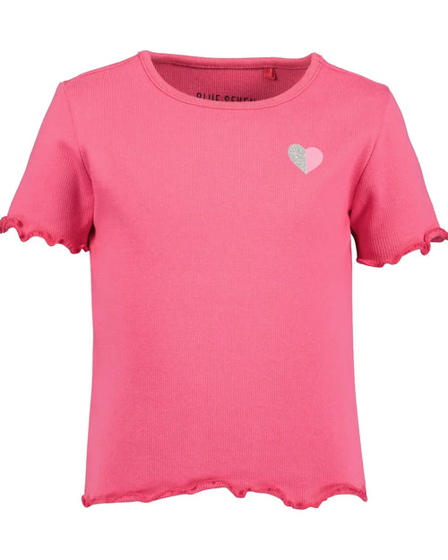 Blue Seven T-Shirt – Pink mit Herzdetail