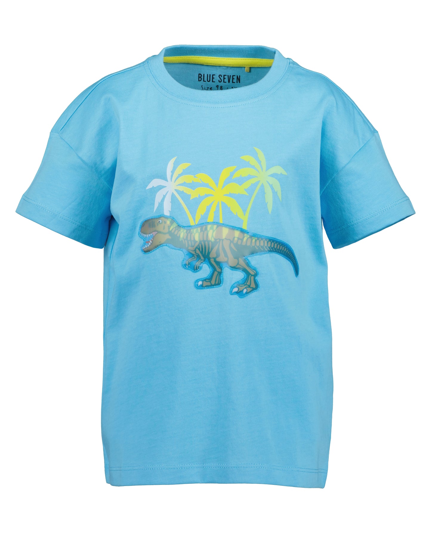 Blue Seven T-Shirt – Dino & Palmenprint