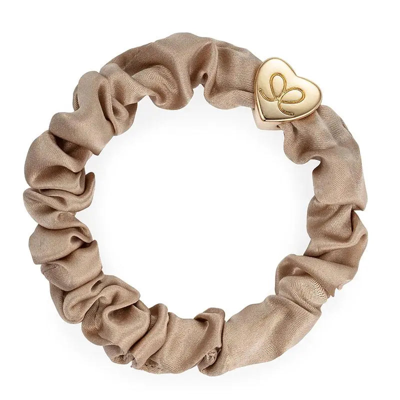 ByEloise Haarband Scrunchie beige "Herz" -  - byEloise
