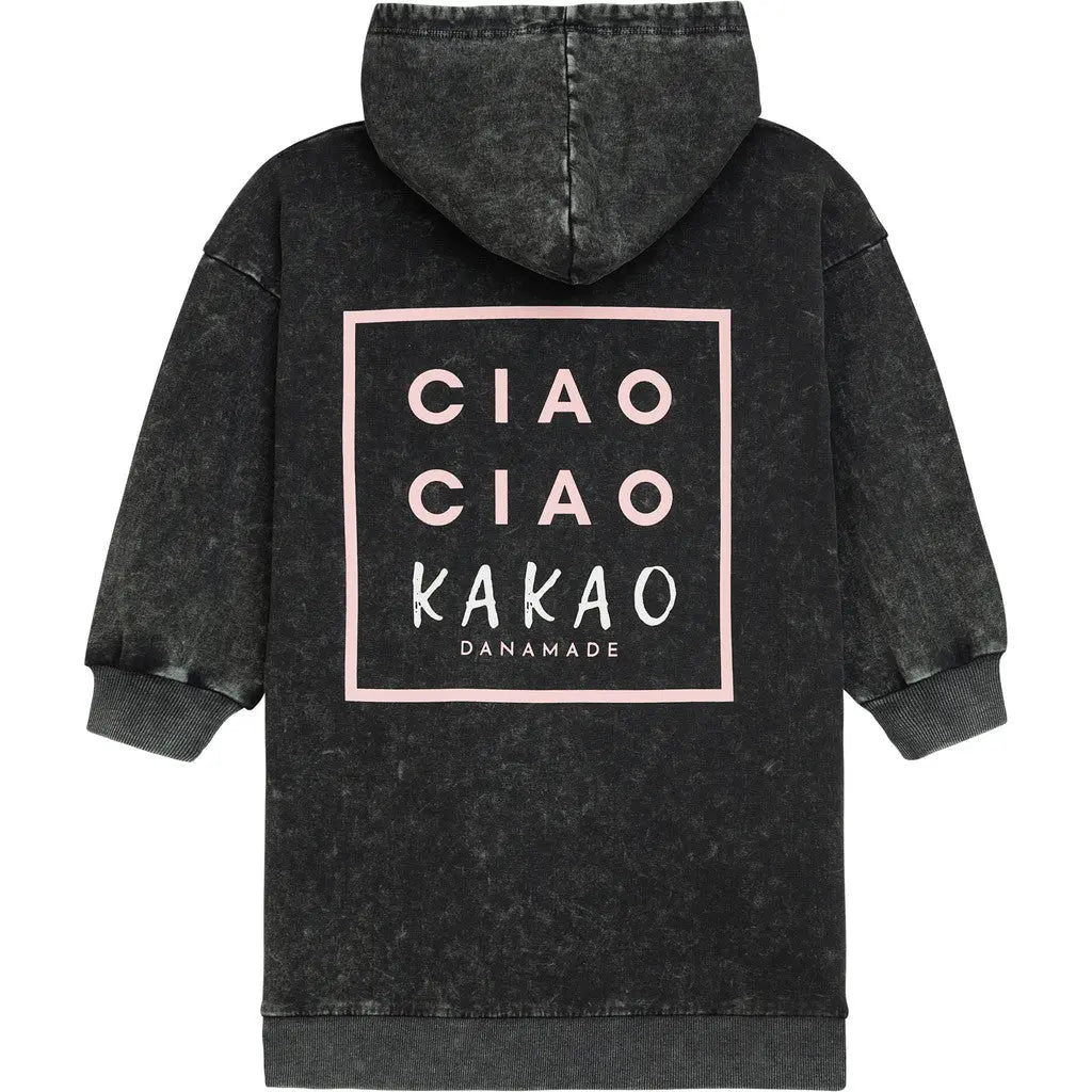 Danamade Sweatkleid Ciao Kakao Print Mokkini Kindermode Sweatkleid