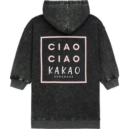 Danamade Sweatkleid Ciao Kakao Print Mokkini Kindermode Sweatkleid