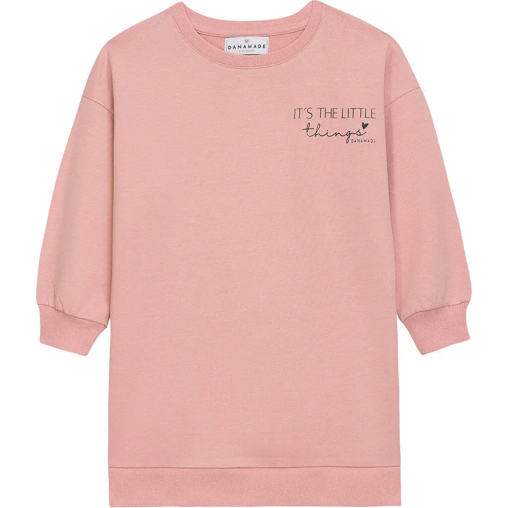 Danamade Sweatkleid Mini in dusty rose Mokkini Kindermode