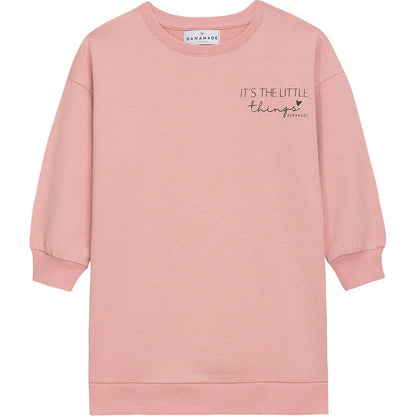 Danamade Sweatkleid Mini in dusty rose Mokkini Kindermode