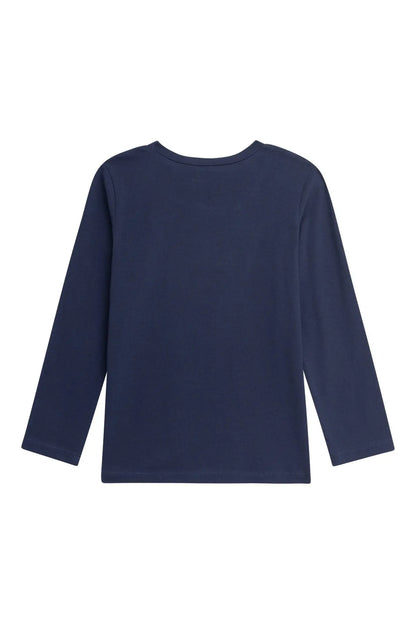 Danamade T-Shirt Langarm "Lu"  mit Paillettenherz - Langarmshirt - Danamade