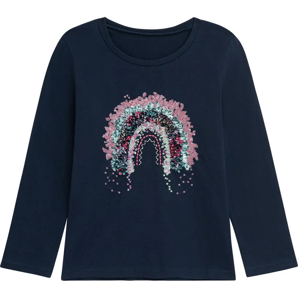 Danamade T-Shirt Langarm mit Rüschendetails - Langarmshirt - Danamade