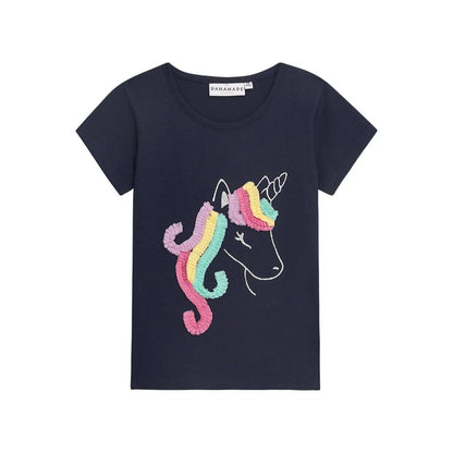 Danamade T-Shirt mit Einhornmotiv - Dunkelblau Mokkini Kindermode Gesperrt