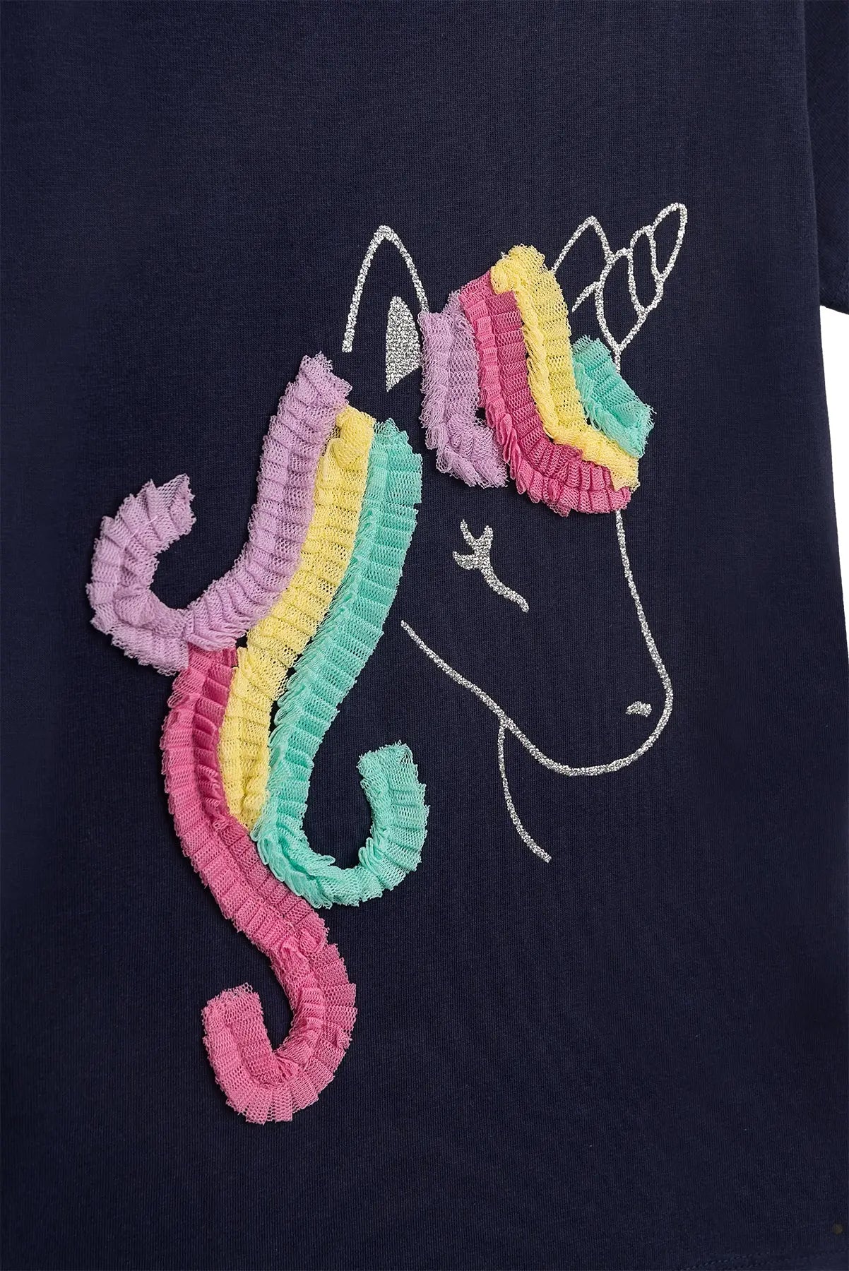 Danamade T-Shirt mit Einhornmotiv - Dunkelblau Mokkini Kindermode Gesperrt