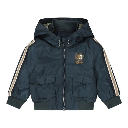 Dirkje Jacke mit Kapuze und farbigen Seitenstreifen am Ärmel