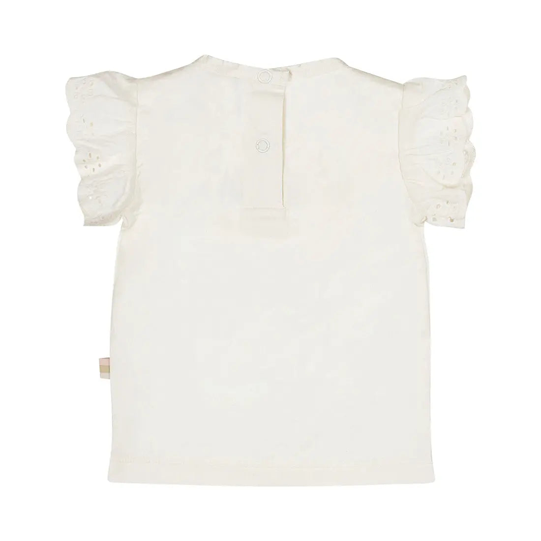Dirkje Mädchen-Bluse in Creme mit floraler Stickerei Mokkini Kindermode