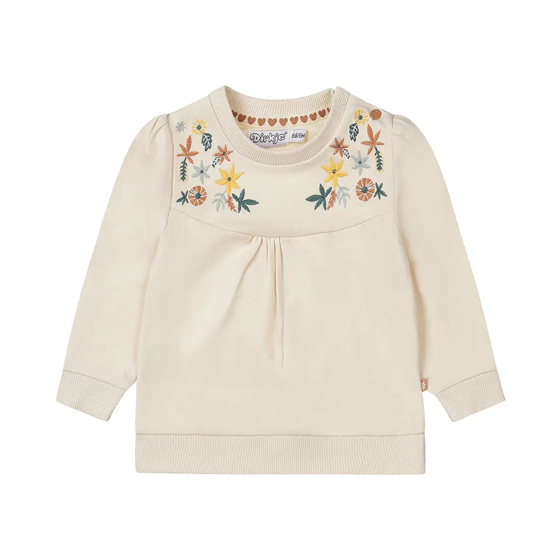 Dirkje Sweatshirt mit  Blumenstickereien - Sweatshirt - Dirkje