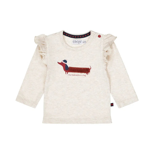 Dirkje T-Shirt Langarm mit Dackel Motiv