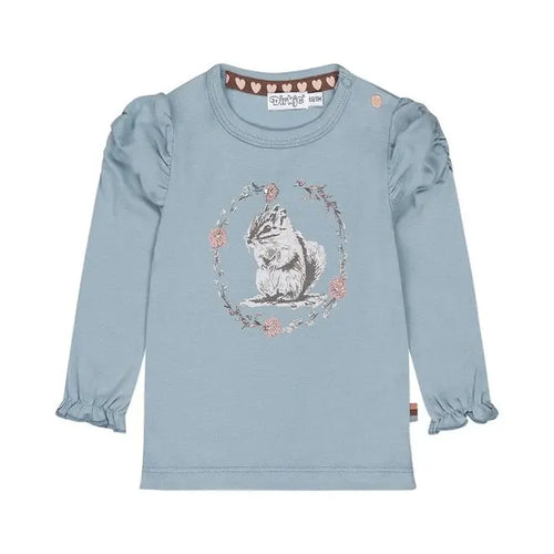 Dirkje T-Shirt Langarm mit Eichhörnchen Motiv