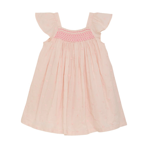 En Fant Kleid mit Rüschenärmeln