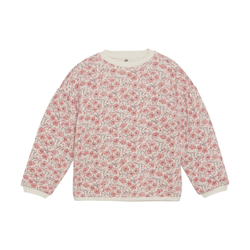 En Fant Sweatshirt mit floralem Muster in Rosa