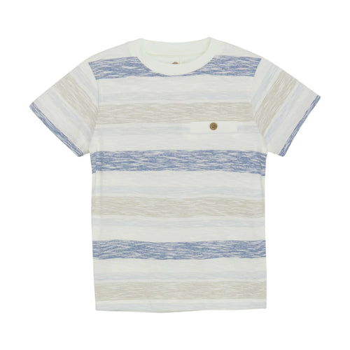 En Fant T-Shirt mit Streifenmuster und Brusttasche