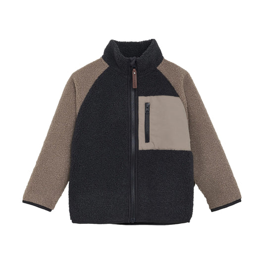 Enfant Fleecejacke in Kontrastfarben Mokkini Kindermode Gesperrt