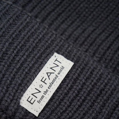 Enfant Strickmütze in Grau– Unisex-Design Mokkini Kindermode Gesperrt