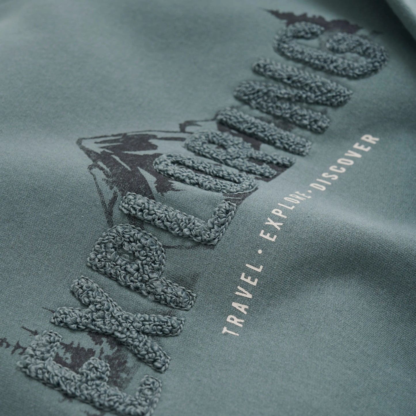Enfant Sweatshirt mit Exploring-Print in Grün Mokkini Kindermode Gesperrt