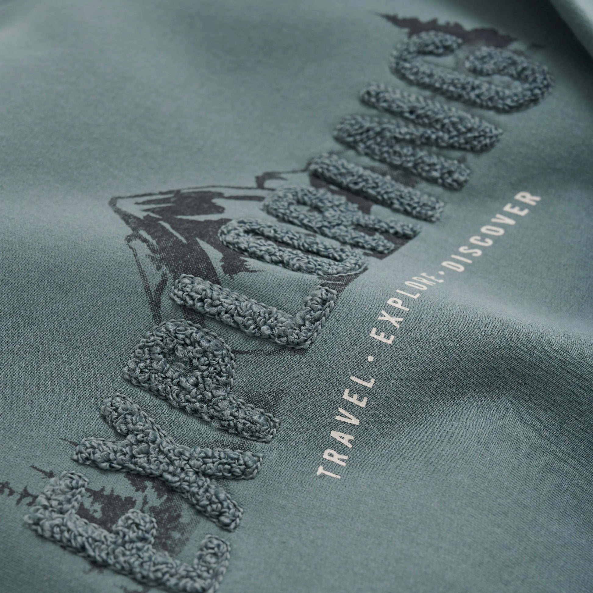 Enfant Sweatshirt mit Exploring-Print in Grün Mokkini Kindermode Gesperrt