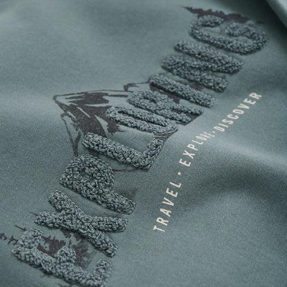 Enfant Sweatshirt mit Exploring-Print in Grün Mokkini Kindermode Gesperrt