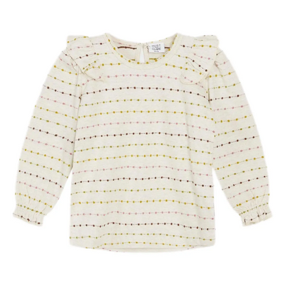 Hust & Claire - Aliza - T-Shirt Langarm mit Rüschendetails Mokkini Kindermode T-Shirt Langarm