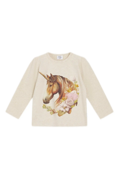Hust & Claire Anie Langarm T-Shirt – Einhorn Motiv Mokkini Kindermode Langarmshirt