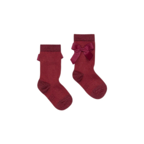 Hust & Claire Glitzer-Socken mit Schleife-Fideli