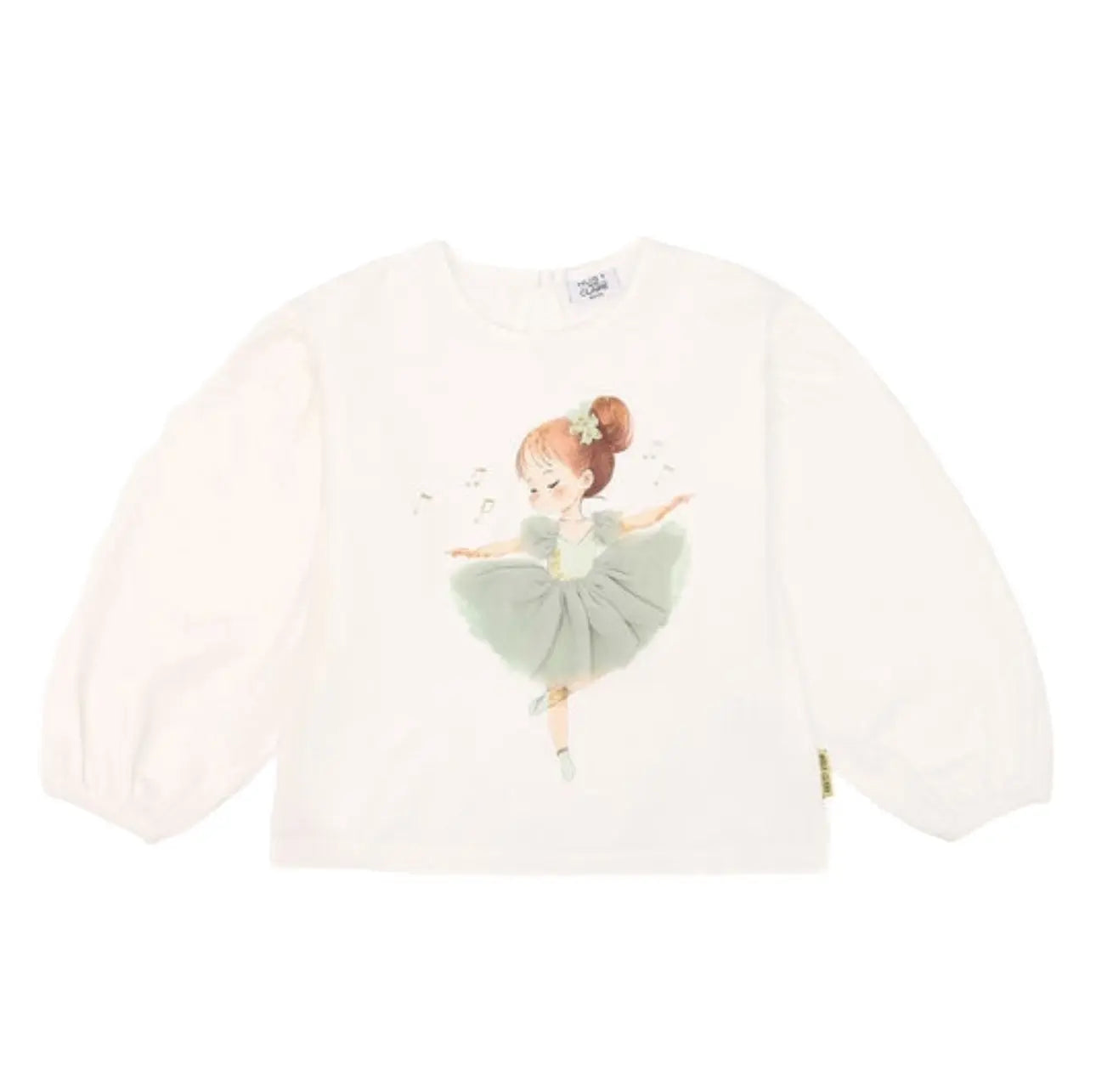 Hust & Claire Langarmshirt mit Ballerinamotiv Mokkini Kindermode HustSommer