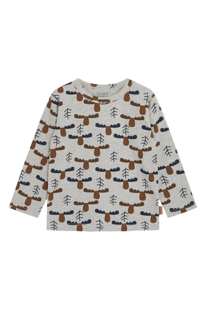 Hust & Claire Langarmshirt mit Elch-Print-August Mokkini Kindermode T-Shirt Langarm