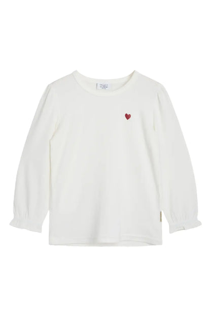 Hust & Claire Langarmshirt mit Herzmotiv – Alma Mokkini Kindermode T-Shirt Langarm