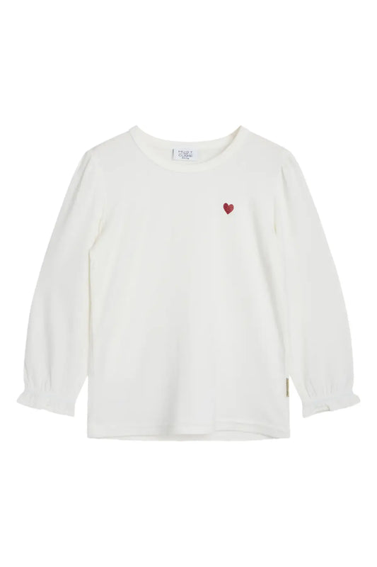 Hust & Claire Langarmshirt mit Herzmotiv – Alma Mokkini Kindermode T-Shirt Langarm