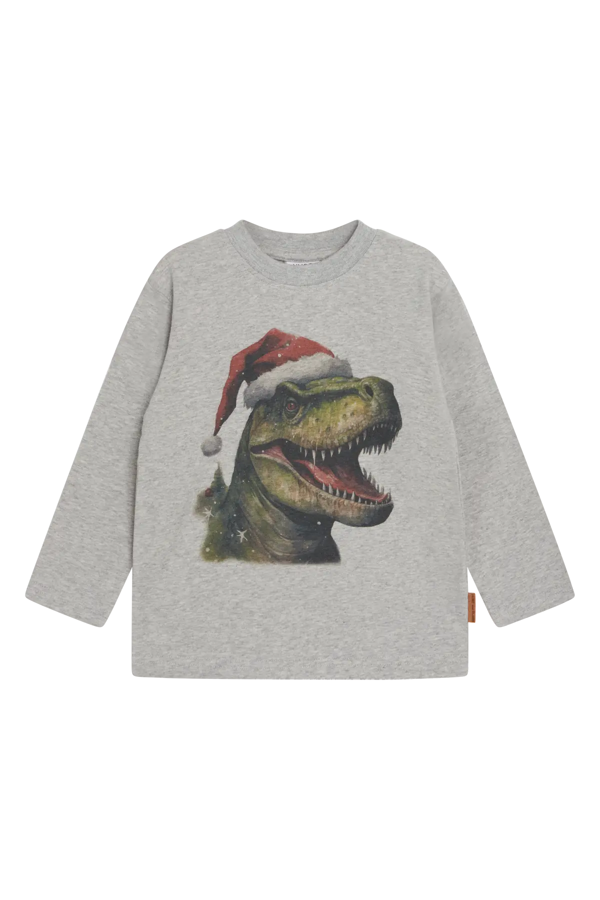 Hust & Claire Langarmshirt mit Weihnachts-Dino – Anton Mokkini Kindermode T-Shirt Langarm