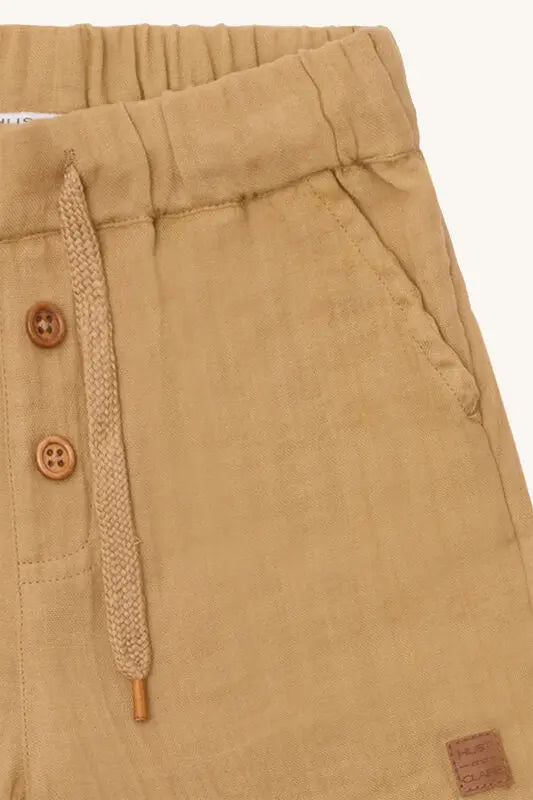 Hust & Claire Shorts aus Bio-Baumwolle mit Holzknöpfen Mokkini Kindermode HustSommer
