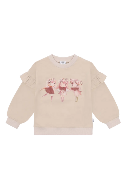 Hust & Claire Sweatshirt - Sicilia -French Oak Mokkini Kindermode Hose