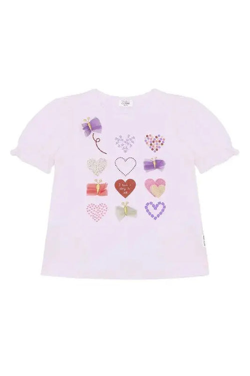 Hust & Claire T-Shirt aus Bio-Baumwolle mit Herz- und Schmetterlingsmotiv