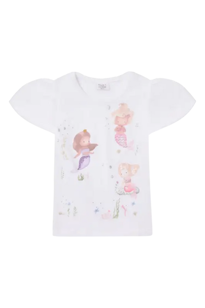 Hust & Claire T-Shirt aus Bio-Baumwolle mit Meerjungfrauenmotiv Mokkini Kindermode HustSommer
