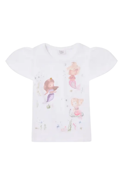 Hust & Claire T-Shirt aus Bio-Baumwolle mit Meerjungfrauenmotiv