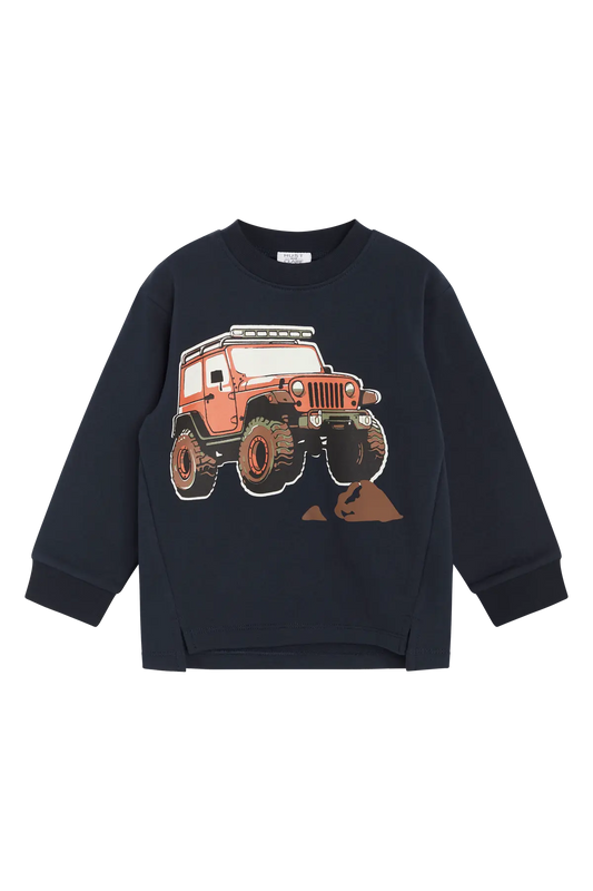 Hust & Claire „Sune“ Sweatshirt mit Jeep Mokkini Kindermode T-Shirt Langarm
