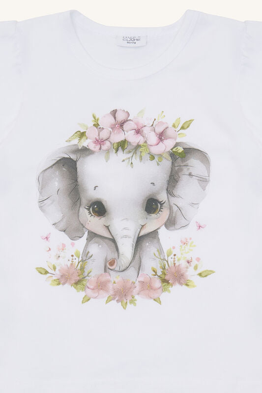 Hust & Claire T-Shirt aus Bio-Baumwolle mit Elefantenmotiv