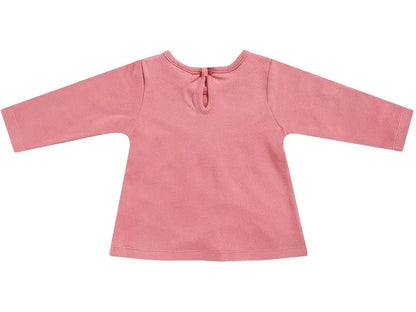 Jacky T-Shirt Langarm mit kleiner Schleifen Applikation-Mokkini Kindermode