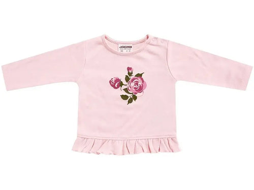 Jacky Mädchen Langarmshirt – Rosenmuster